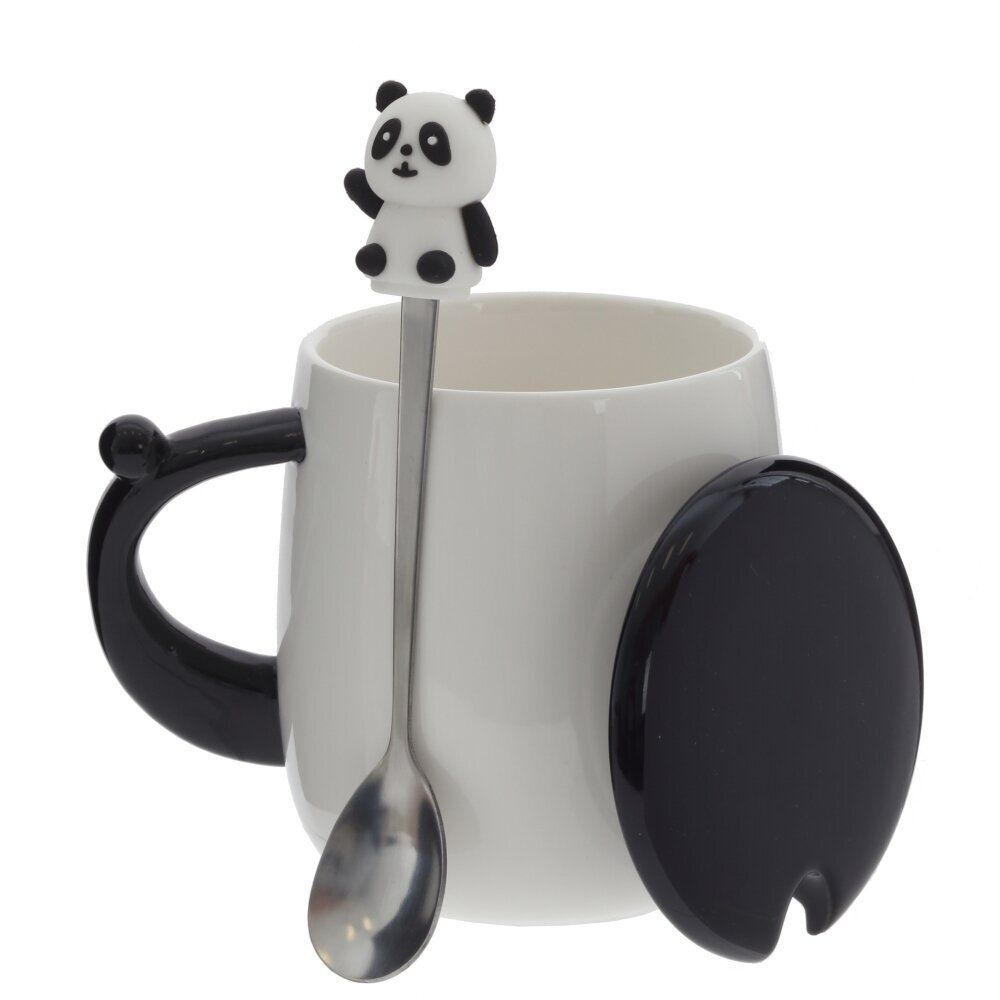 GAEM Кружка с крышкой и ложкой, 400 мл, L12 W9 H13 см