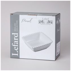 САЛАТНИК КВАДРАТНЫЙ LEFARD "PEARL" 20*7,5 СМ 1200 МЛ (КОР=12ШТ.)