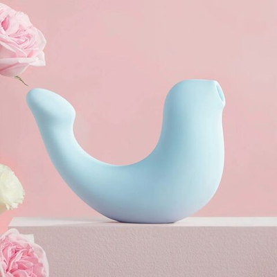 Голубой вибростимулятор G-spa для G-точки и клитора (Цвет: голубой)