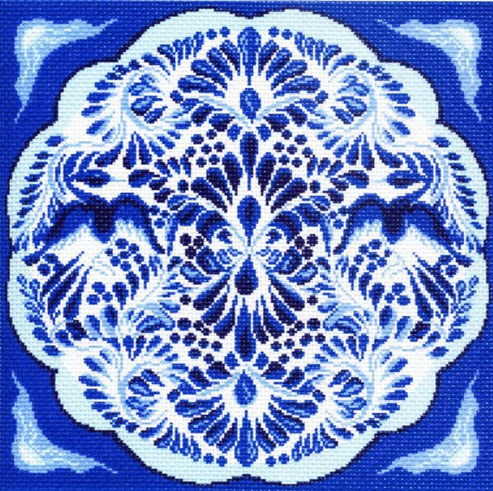 "Гжель"-1261 канва с рисунком