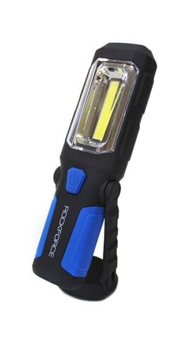 Лампа светодиодная (4W COB LED+1W,2 магнита,крючок,180гр.,250Lm,1.5V, 3хАА, ) RockForce##Rock FORCE RF-L01