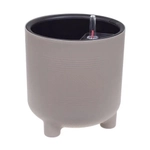 Кашпо ШЭНК D220мм 6,5л с вставкой и с автополивом французcкий серый