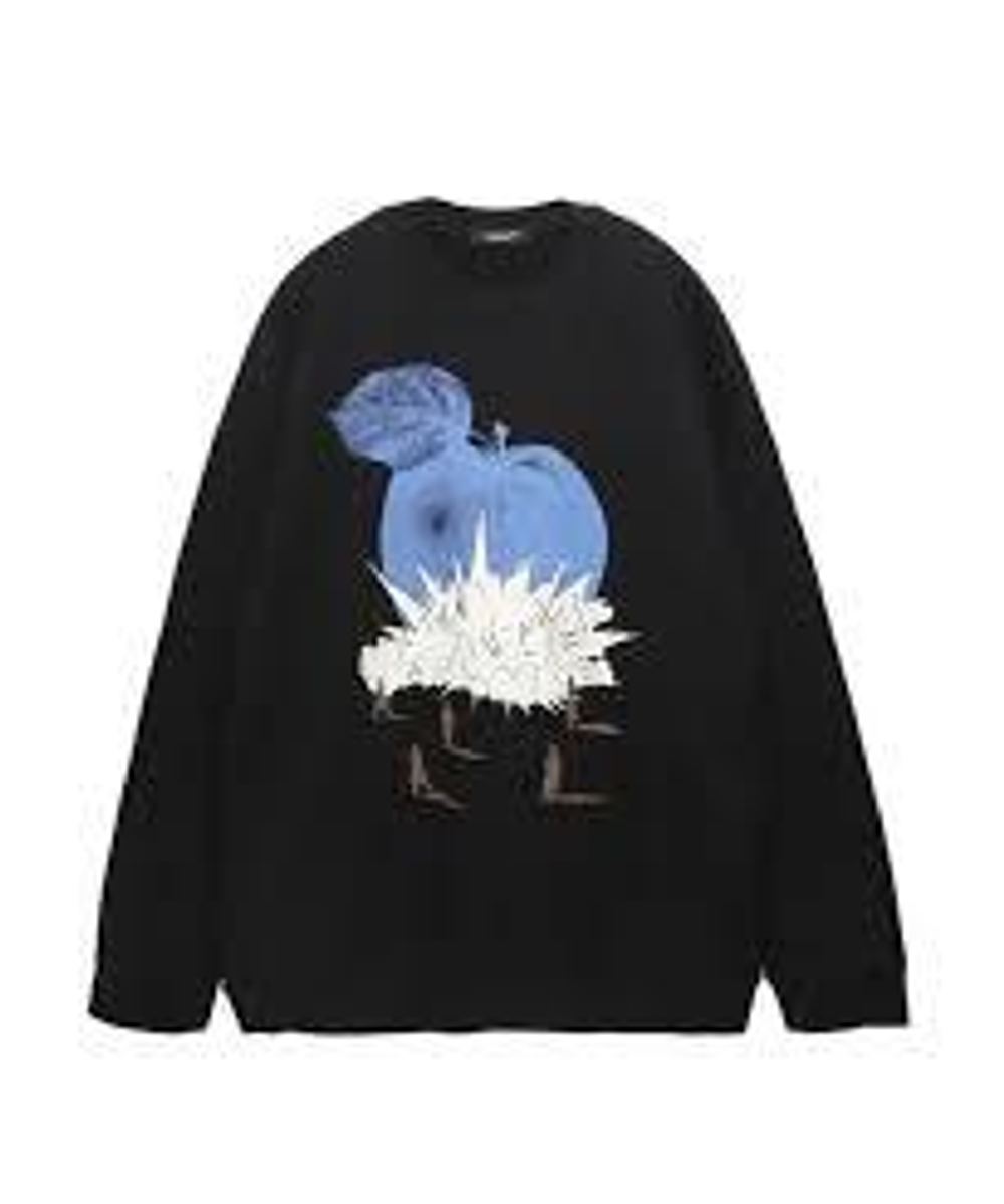 UNDERCOVER СВИТШОТ ЧЕРНЫЙ APPLE