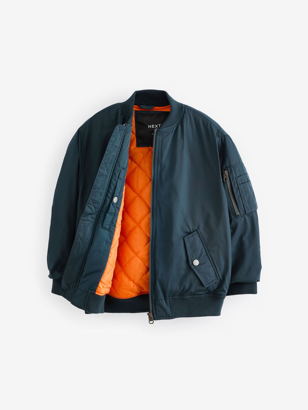Бомбер утепленный для мальчика Next 414-264, Темно-синий