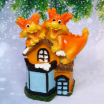 Фигурка «Домик с Драконами» 11*7*15 см, микс
