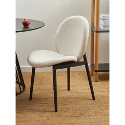 Стул Bente, молочно-белое букле