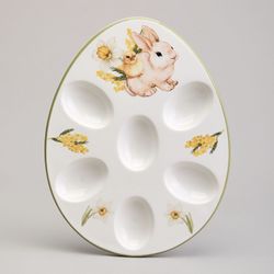 БЛЮДО ДЛЯ 6 ЯИЦ AGNESS "SUNDAY" 26*20*2.5 СМ (КОР=24ШТ.)