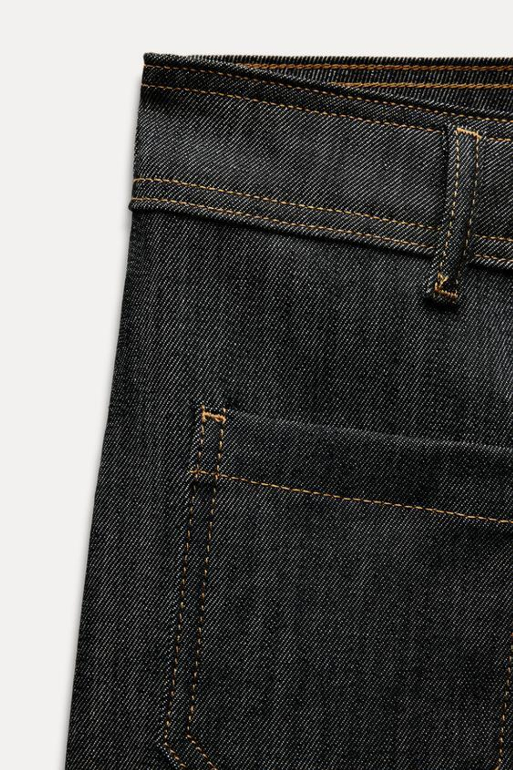 ZARA ДЖИНСЫ WIDE-LEG С ВЫСОКОЙ ПОСАДКОЙ И КАРМАНАМИ — ZW COLLECTION, ИНДИГО