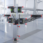 Комплект монтажных профилей на стойку для крепления 1 оболочки болтами М8х80 4 шт. , горячеоцинкованный, длина 300 мм