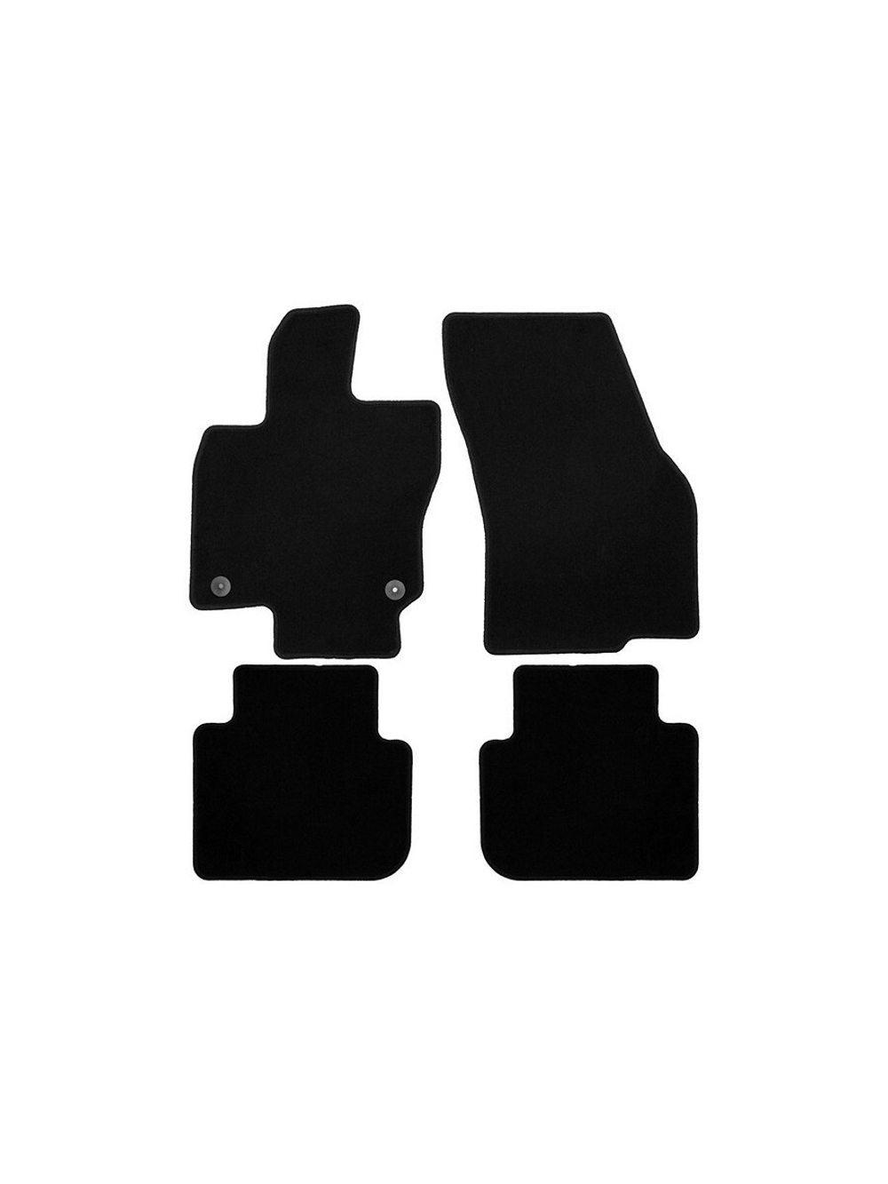 Коврики в салон для JETTA VS7 2023- (I рестайлинг, I рестайлинг 2) кроссовер, 4шт. (текстиль) KLEVER0112800301200K