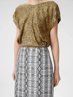 Вечернее платье принтованное с открытой спиной OLA OLA