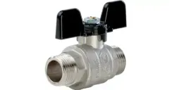 Кран шаровый Lavita MEDIUM В-В 1" бабочка полнопроходной 40541