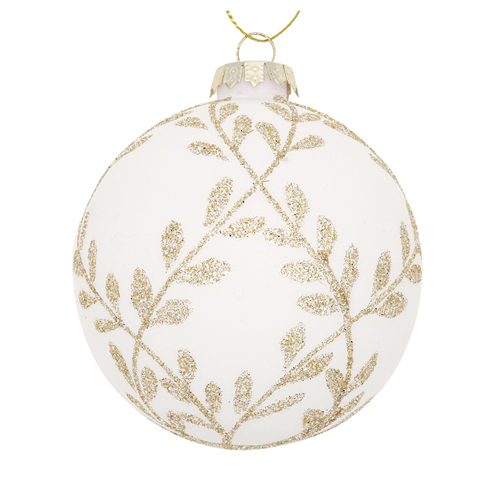 Ёлочная игрушка Winter white gold