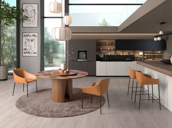 Стул 4144/DC931A коричневый из экокожи Испания 