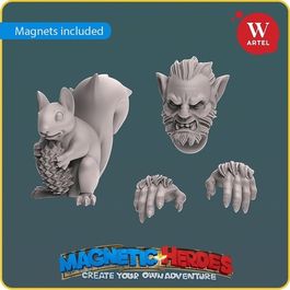 Части для миниатюр Magnetic Heroes: Werewolf Set