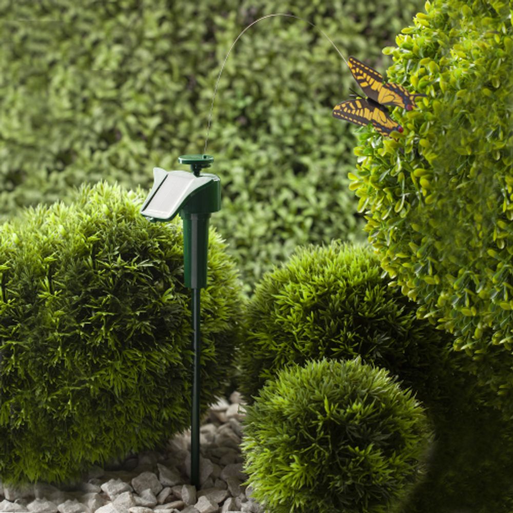 Светильник уличный ЭРА SL-PL42-BTF на солнечной батарее Порхающая бабочка пластик цветной 42 см | Садовые декоративные светильники
