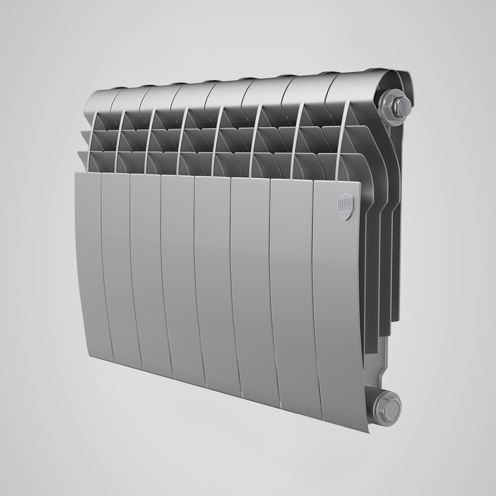 Биметаллический радиатор Royal Thermo Biliner 350 Silver Satin (10 секции)