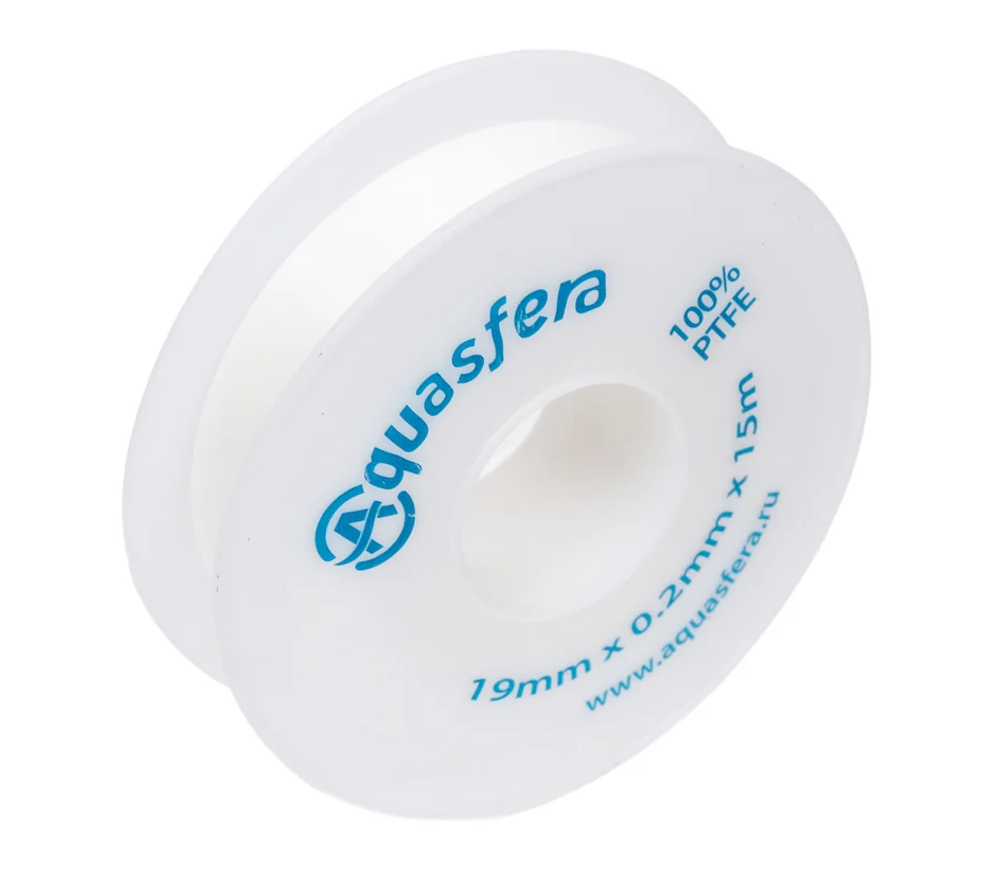 Фум-лента AQUASFERA PTFE 6020 19ммх0,02ммх15м