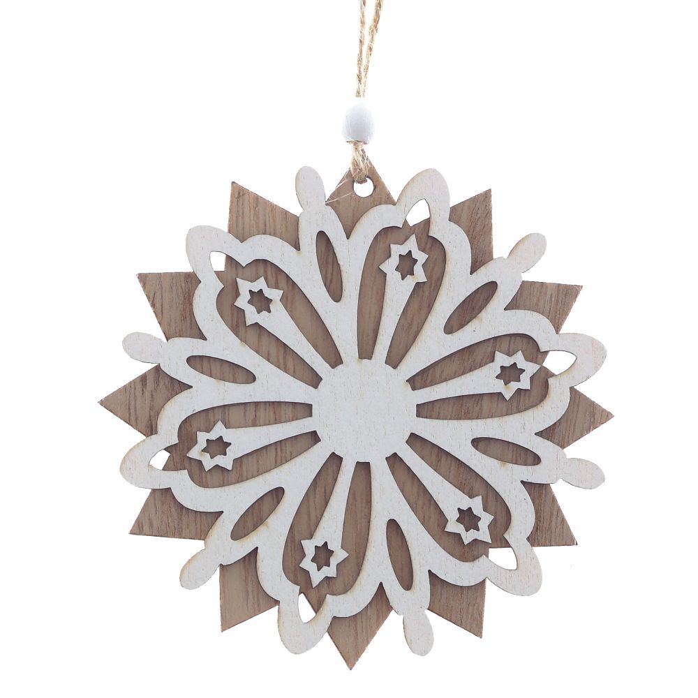 GAEM Украшение новогоднее "Снежинка", L10 W0,5 H10,5 см, 3в.