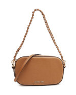 кожаная сумка через плечо 2в1 jet set logo Michael Kors - коричневый(32R3GJ6C4L)