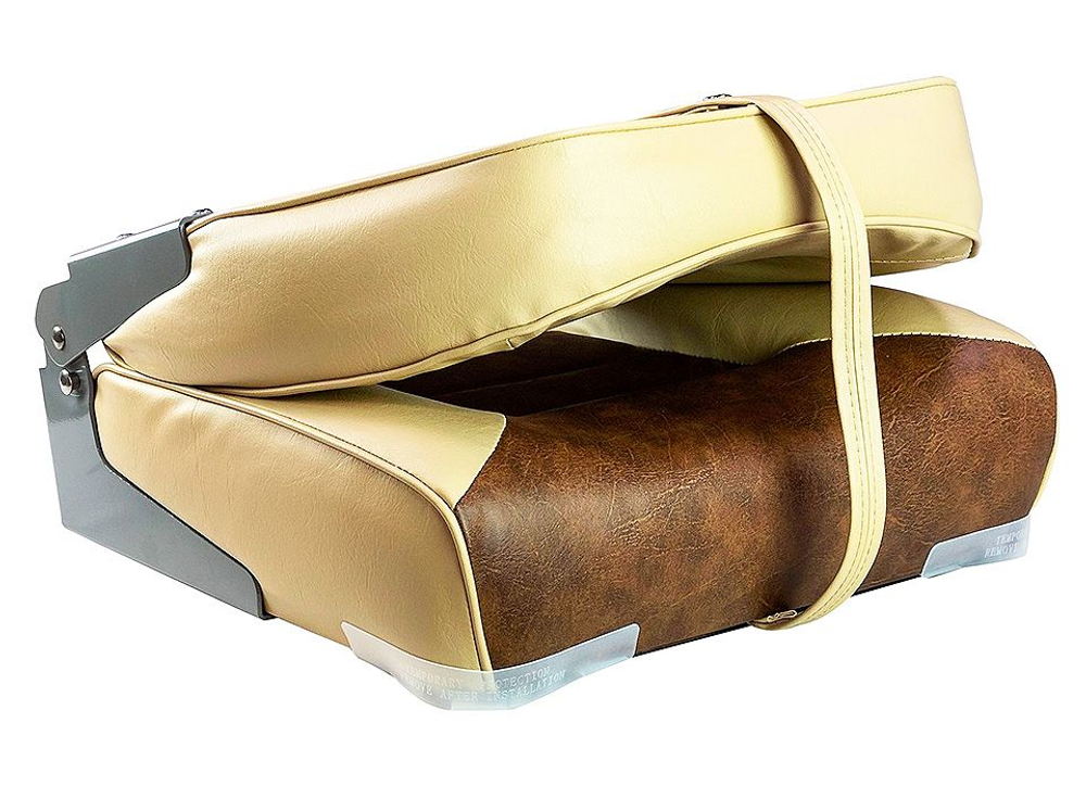 Сиденье "Premium low back", песочное с коричневым (10250456)