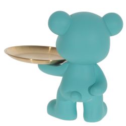 GAEM Фигурка декоративная "Медвежонок" с блюдом, L23 W23 H24 см