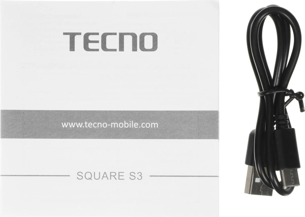 Колонка портативная TECNO S3 Square, 3Вт, черный