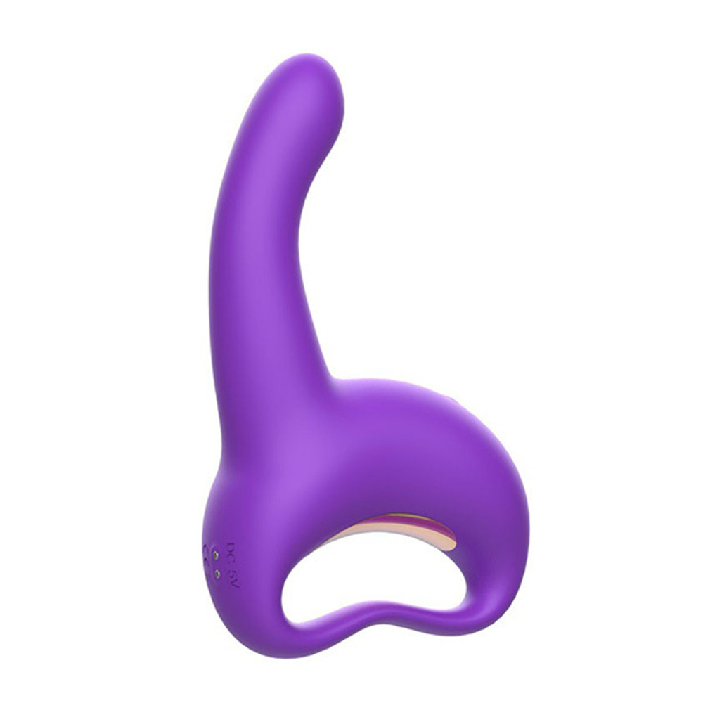 Фиолетовый вибратор 19,3см для G-стимуляции I-Moon Love Finger MY-1901 Purple