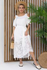 Платье Разбивая сердца (белое) П13350-7М LT Collection