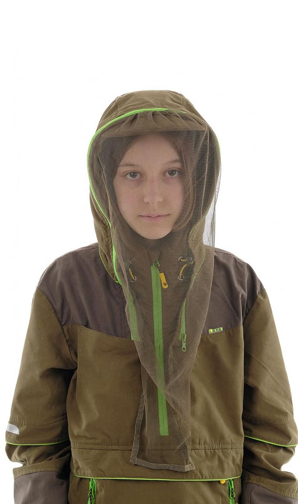 Костюм противоэнцефалитный «Элит Барьер» для детей (хаки/салатовый)