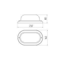 Светильник ЭРА НБО 04-60-021 Кантри дерево/стекло IP54 E27 max 60Вт 232х140 овал орех