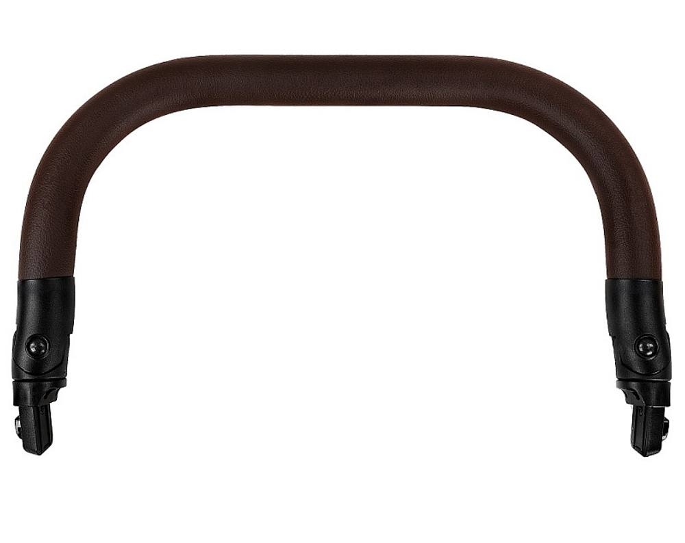 Детская коляска Roan Esso 2025 Кожа 3 в 1 с автокреслом Tutis Elo Black ESSK/210/1 Black /Black/руч.Тем.коричневый