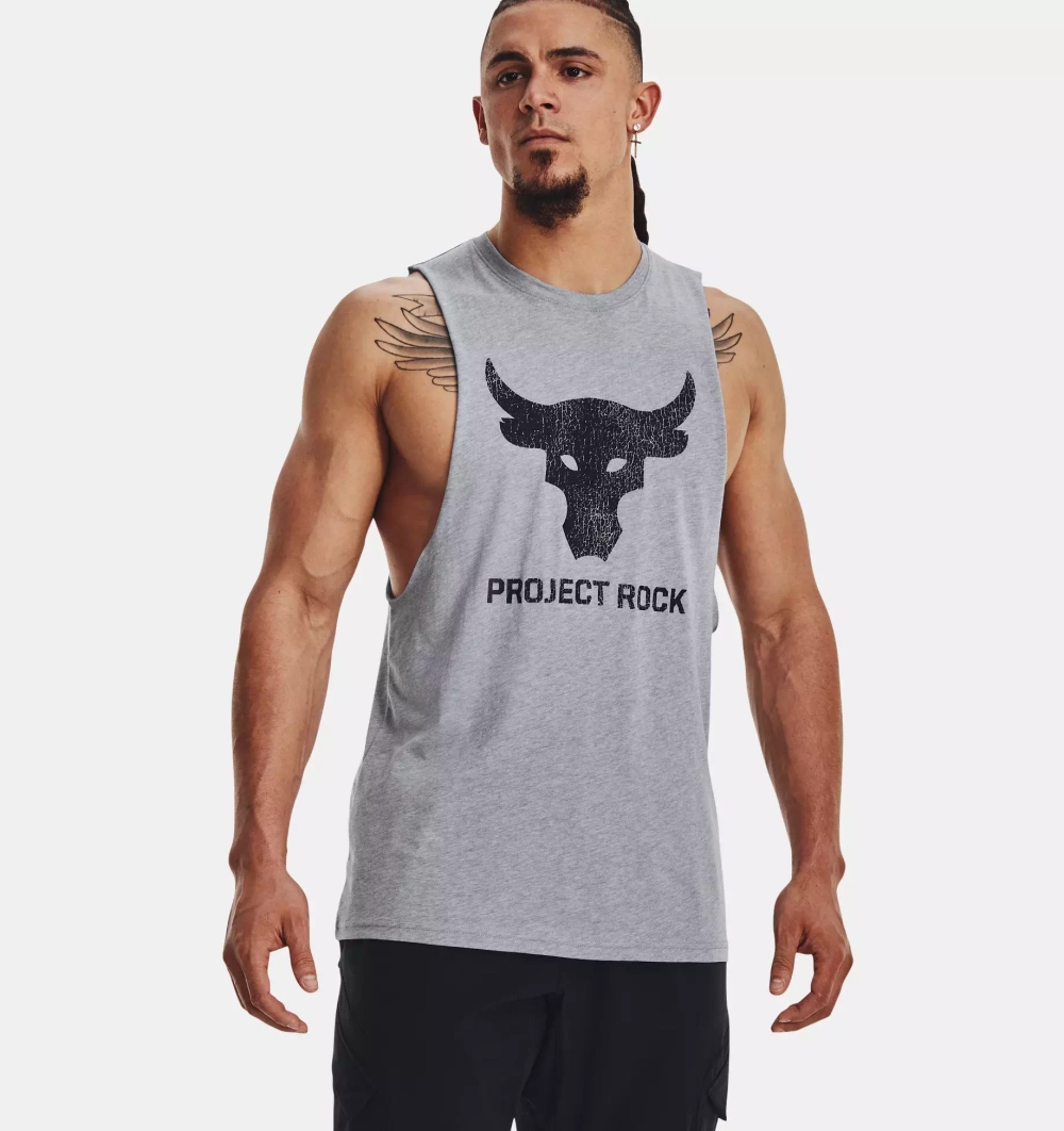 Майка Мужская Under Armour UA PJT ROCK BRAHMA BULL TANK-GRY