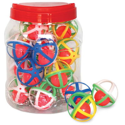 Игрушка для кошек "Мяч с колокольчиком", d50мм (банка 20шт.), Triol