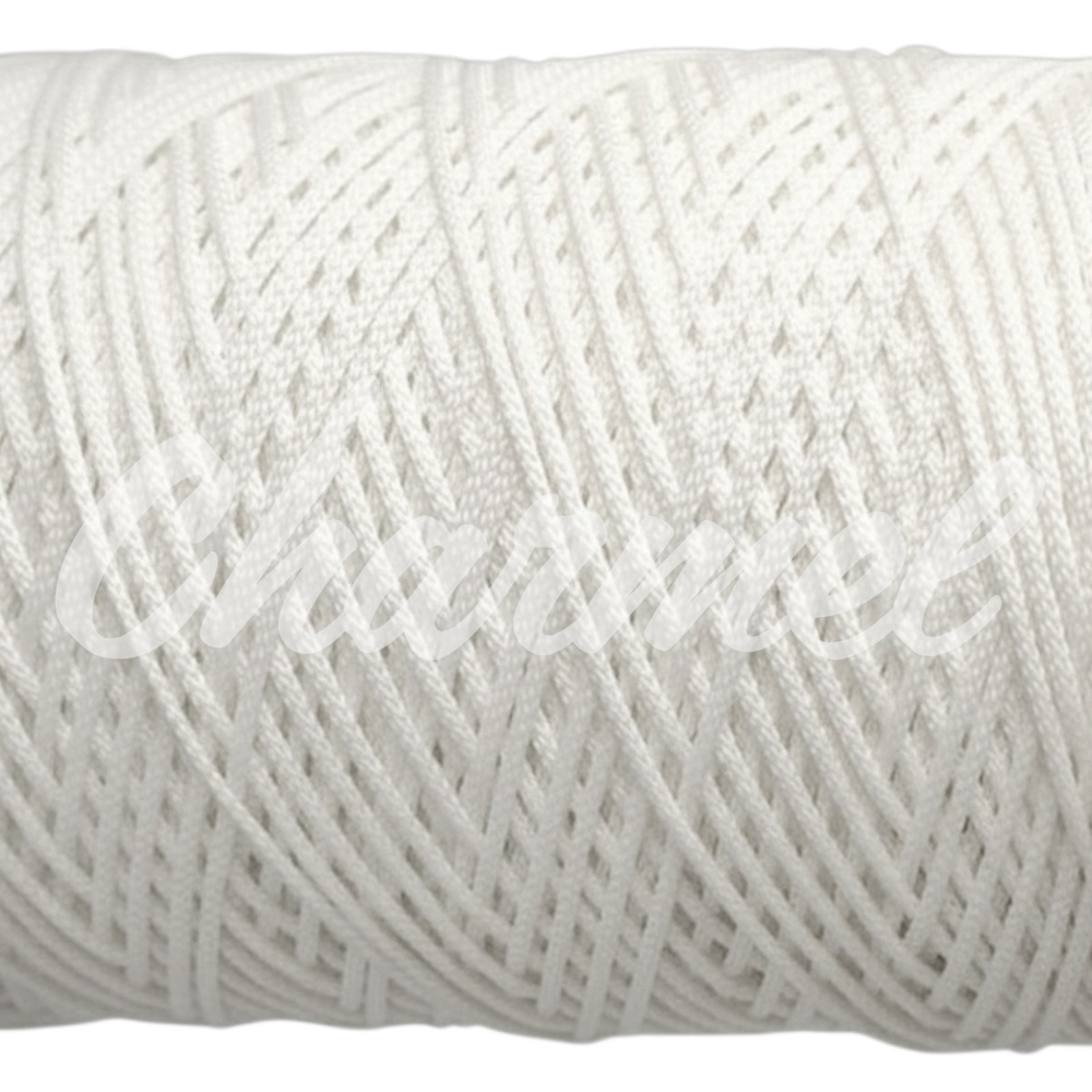 White polyester cord 2 mm