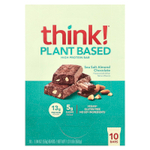 Think !, высокопротеиновые батончики, с морской солью, миндалем и шоколадом, 10 батончиков по 55 г (1,94 унции)
