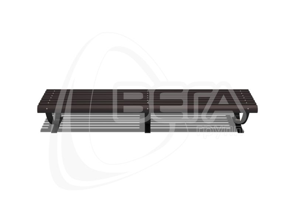 Скамья садовая Будапешт, длина 2,9 м СС004.3С