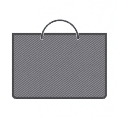 Папка А3 молния сверху, пластик Серая (Пчелка)