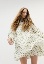 Платье мини с завязками