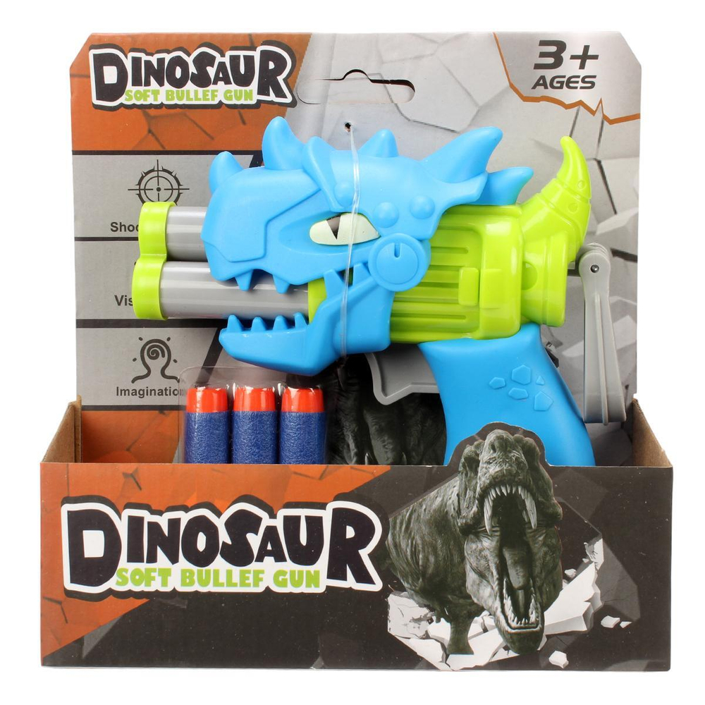 Пистолет с мягк.пулями, коробка 724