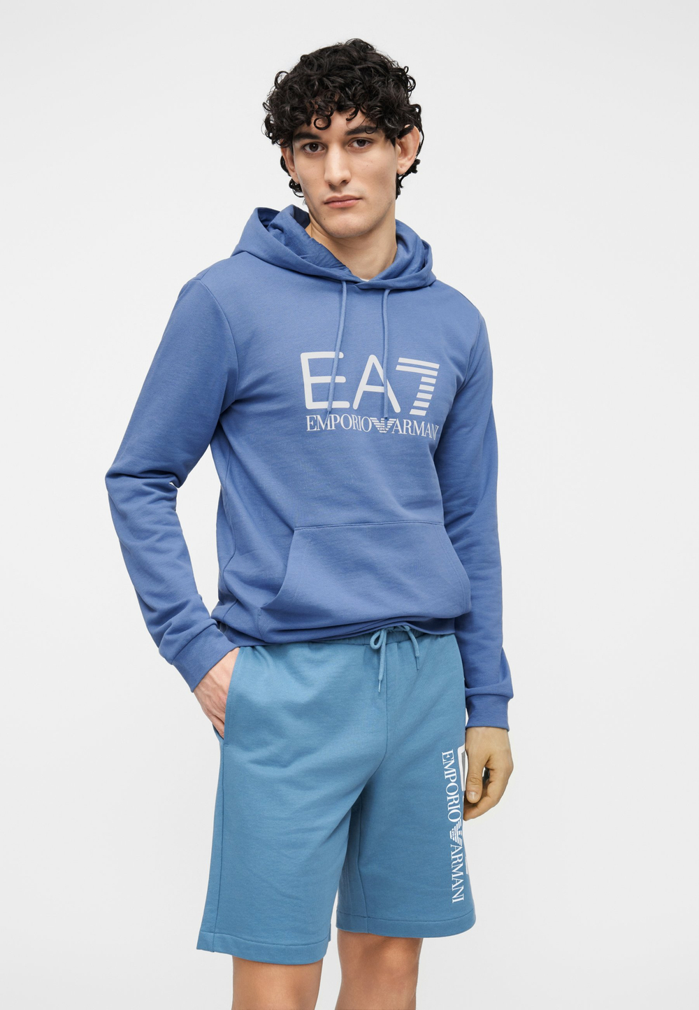 EA7 Emporio Armani UNISEX - Толстовка с капюшоном - Синий