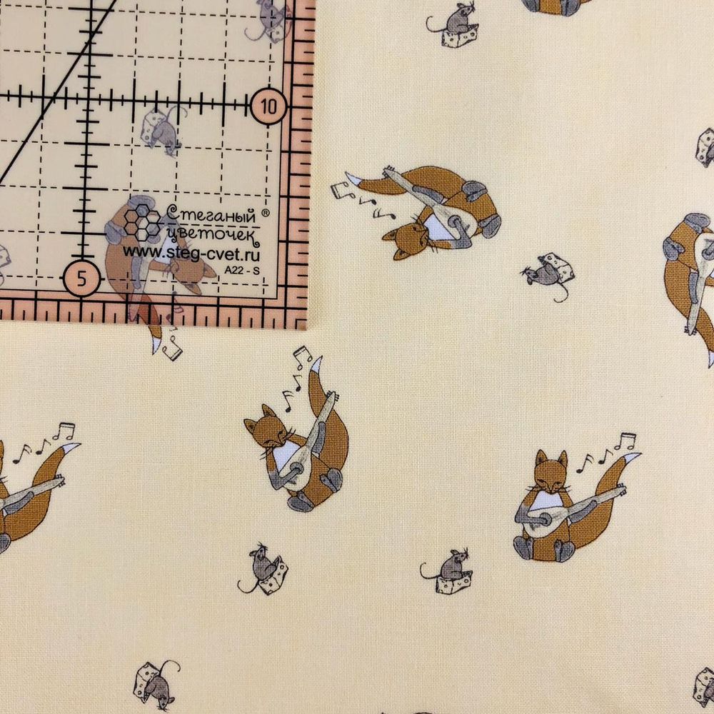 Ткань для пэчворка, хлопок 100% (арт. M0404)