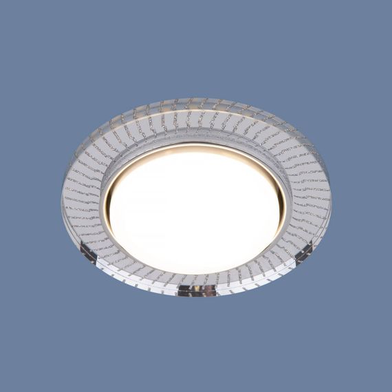 Встраиваемый светильник Elektrostandard 3033 GX53 CL/SL прозрачный/серебро a045484