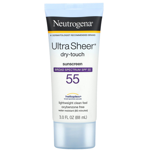 Neutrogena, Ultra Sheer Dry Touch, солнцезащитное средство, SPF 55, 88 мл (3 жидк. унц.)