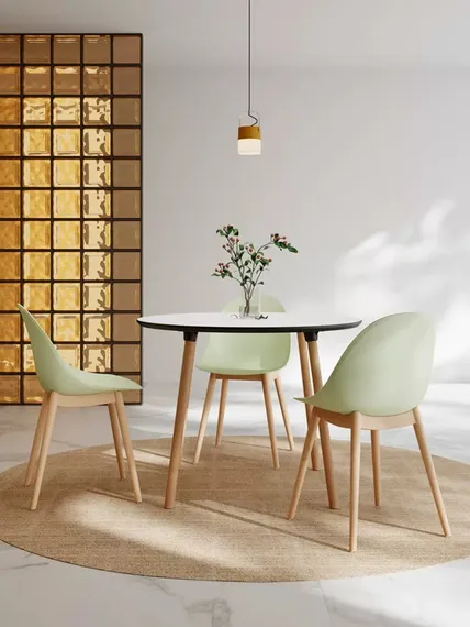 Стул Vid серый, с деревянными ножками