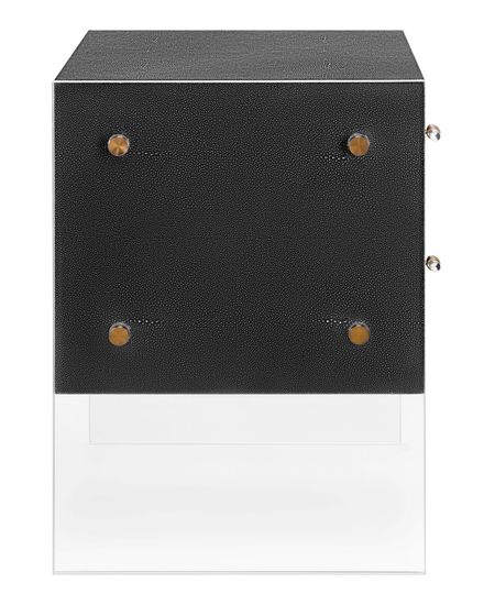 Тёмно-серая прикроватная тумба “Берк”