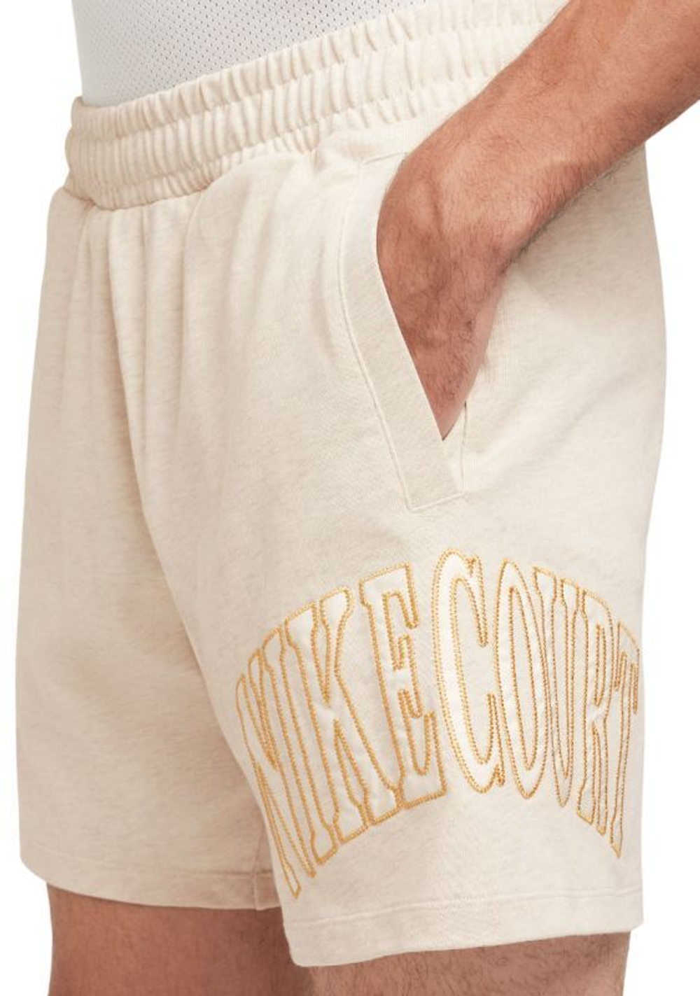 Мужские теннисные шорты Nike Court Heritage Tennis - Бежевый