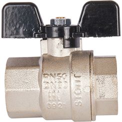 Кран шаровый STOUT В-В 3/4" бабочка полнопроходной 26330