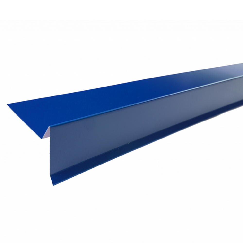 Планка торцевая Технониколь Shinglas RAL 5005 синяя 75х25х65х5 мм