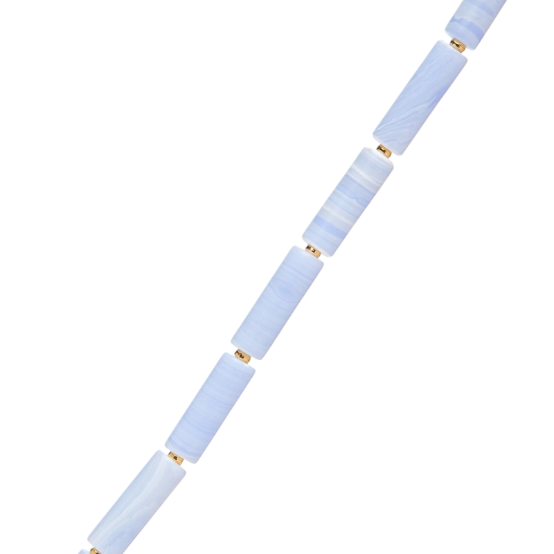 Колье Трубочки из Халцедона